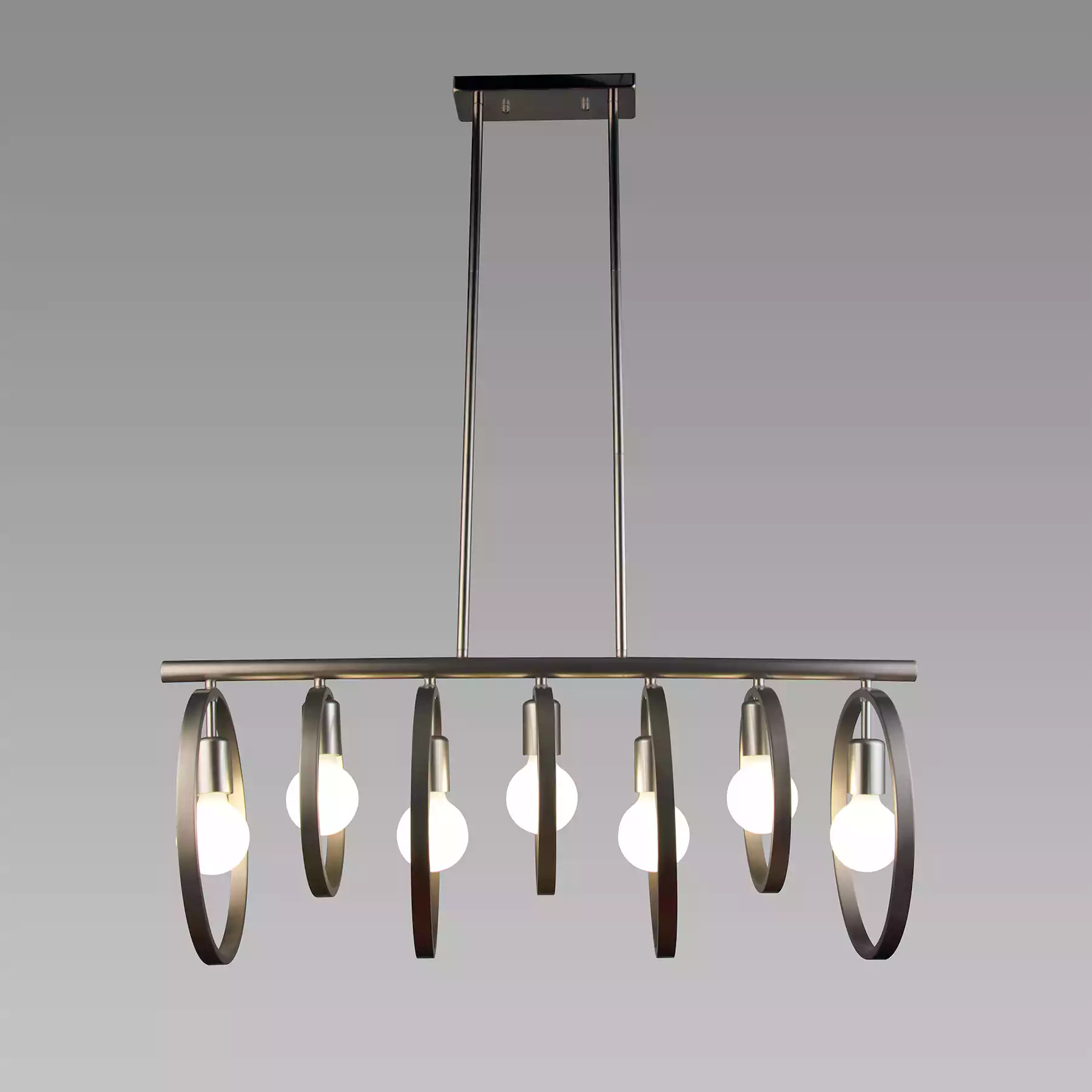 Ring 7 Linear Chandelier